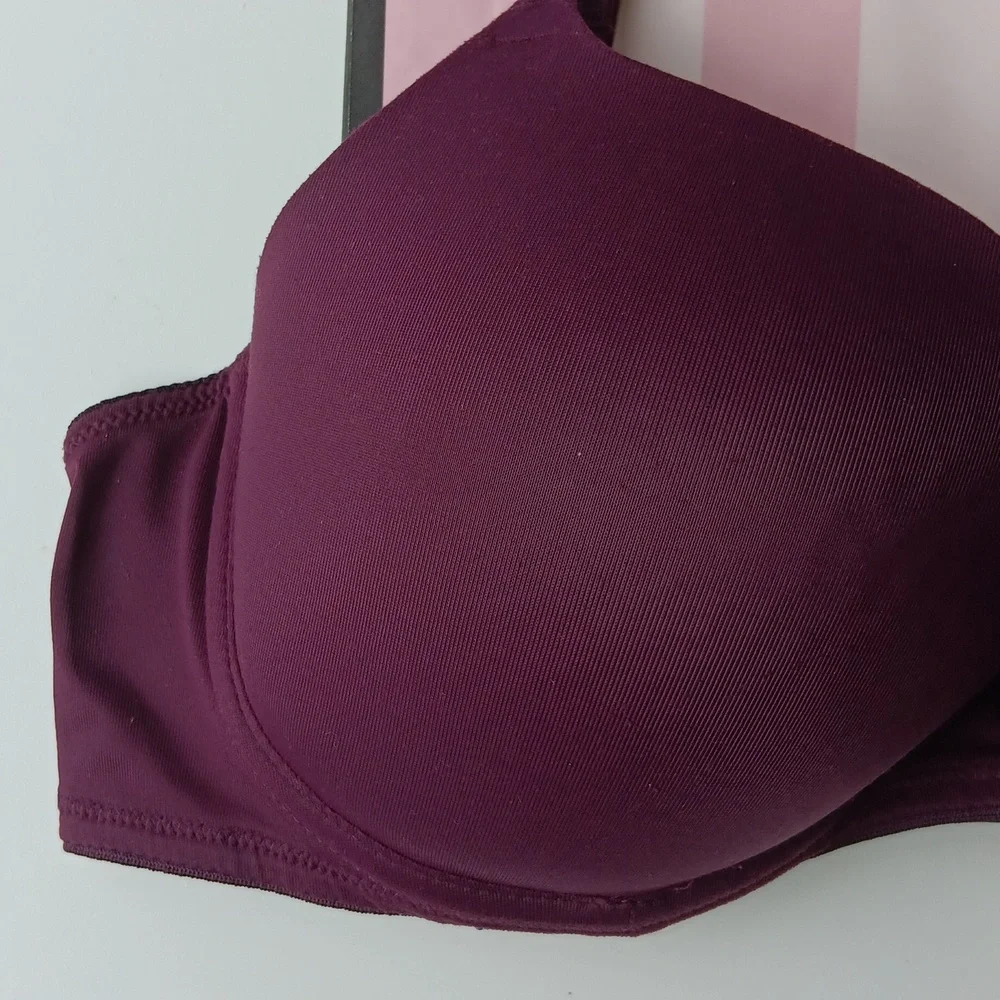 PINK Victoria's Secret Deep Purple Bra Push-up Size34C - Picture 3 of 7